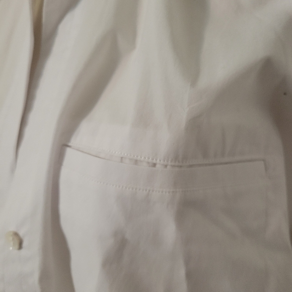 NEW Oversized Banana Republic white collared shirt NWT Women's Medium Layering - Picture 5 of 8